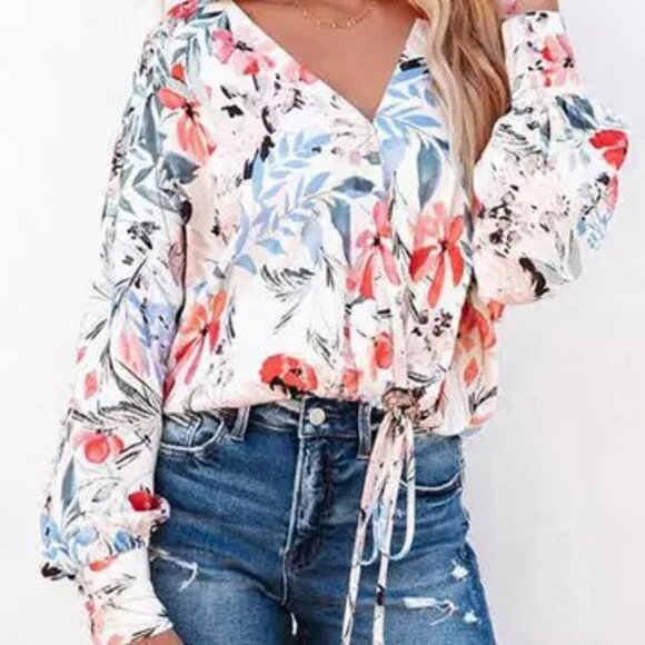 Floral Print Women's Top - Picture 1 of 2